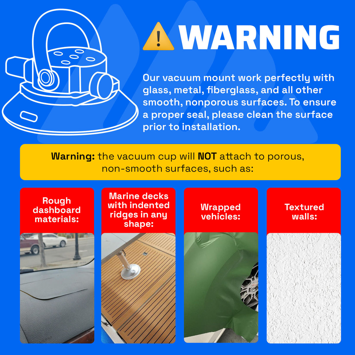 Vacuum Anchor - Vacuum Mount D-Ring