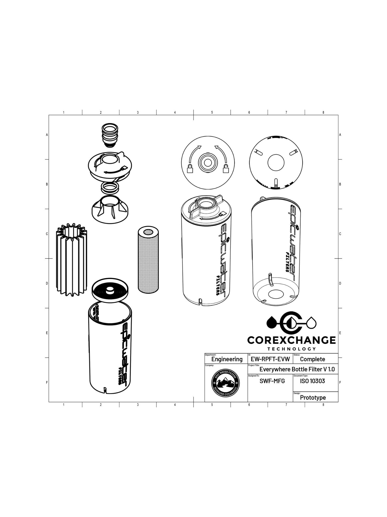 Everywhere Bottle Filter Replacement Cartridge