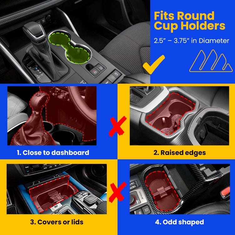  EcoNour Cup Holder Expander for Car to Keep Hydro